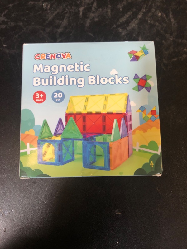 Photo 1 of Mini Magnetic Tiles Toddler Toys, Travel Set Magnetic Building Blocks for Kids Ages 3+, Educational Toy for Boys Girls for Sensory Play Preschool Learning Classroom Must Haves Decor