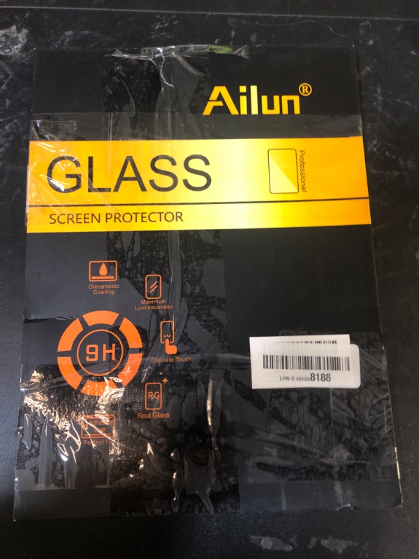 Photo 1 of Ailun Screen Protector for iPad 11th A16 2025 [11 Inch] / 10th Generation 2022 [10.9 Inch], Tempered Glass [Face ID & Apple Pencil Compatible] Ultra Sensitive Case Friendly [2 Pack]