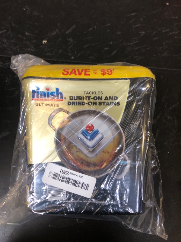 Photo 1 of Finish Ultimate Dishwasher Pods, No Pre-Rinse Dishwasher Detergent Soap Removes Burnt-On Stain, with CycleSync Technology, Degreasing & Scrubbing Power, 76 Count