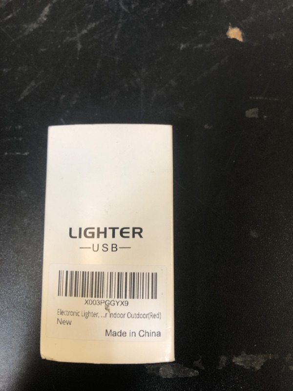 Photo 1 of Electronic Lighter, Smart USB Rechargeable Lighter, Cool Electric Lighter Portable Dual Sided Ignition Windproof Flameless Lighter Lightweight Plasma Lighter for Indoor Outdoor(Red)