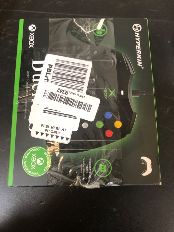Photo 1 of Hyperkin - DuchesS Wired Controller - Officially licensed Xbox S Controller for Xbox Series X|S, Xbox One, Windows 10|11, PC, with Audio Jack, Impulse Triggers, and Hall effect triggers. - Black