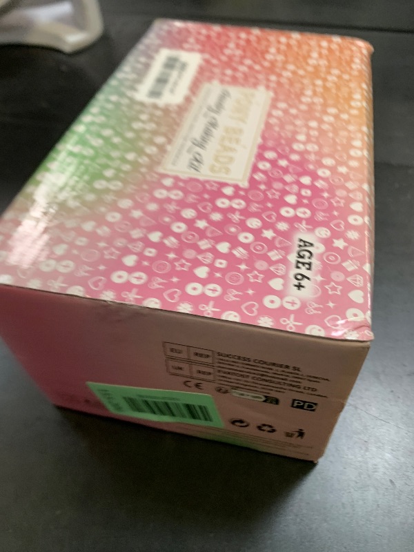 Photo 1 of 5 Boxes Bracelet Making Kit Pony Beads, 96 Colors 6x9mm 3500Pcs Kandi Rave Beads for Bracelets Friendship Plastic Bead with 800Pcs Letter Bead Arts and Crafts for Kids Adults Keychain Jewelry Making
