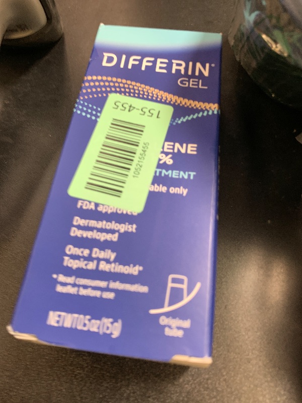 Photo 1 of Differin Acne Treatment Gel, 30 Day Supply, Retinoid Treatment for Face with 0.1% Adapalene, Gentle Skin Care for Acne Prone Sensitive Skin, 15g Tube (Packaging May Vary)