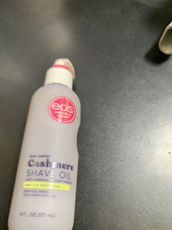 Photo 1 of eos Cashmere Shave Oil, Vanilla Cashmere, Soothing Moisturizing, Prevents Irritation and Razor Burn, Bikini Area-Approved, Body Care, 6 fl oz