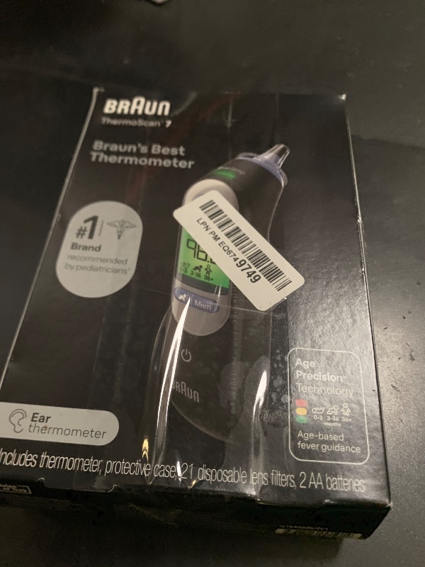 Photo 1 of Braun ThermoScan 7 Digital Ear Thermometer for Adults, Babies & Infants, Age-Adjusted Fever Guidance, No. 1 Brand Recommended by Pediatricians