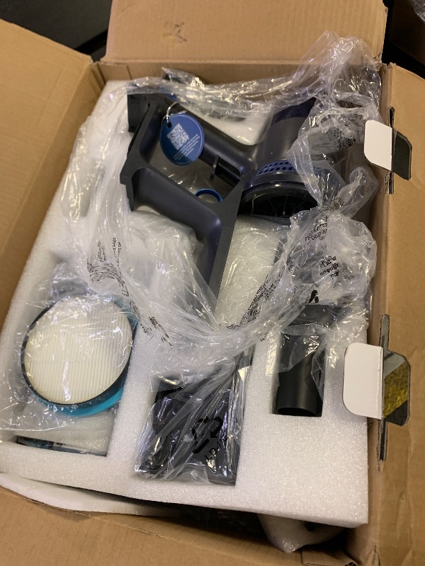 Photo 1 of BonePone V25 Cordless Vacuum Cleaner, 680W 60Kpa Powerful Stick Vacuum with Dust Sensor, Digital Display, 4000mAh Rechargeable Battery up to 60Mins, Versatile for Pet Hair, Floor, Carpet (Royal)