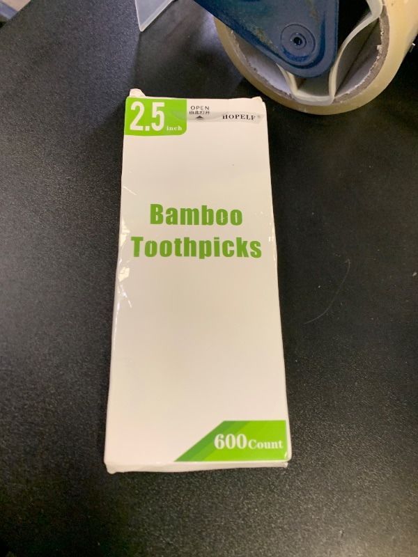 Photo 1 of 600 Count Bamboo Toothpicks for Teeth Cleaning, Appetizer, Olive, Barbecue, Fruit, Double-Points Wooden Toothpick.