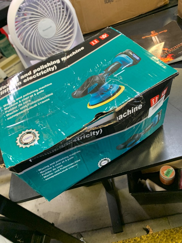 Photo 1 of Eioehtl Cordless Buffer Polisher - 6 inch Car Polisher with 2pcs 21V 2000mAh Lithium Battery and 13 PCS Attachments, Car Buffer Polisher 6 Variable Speed 5500RPM for Auto Detailing/Polishing/Waxing