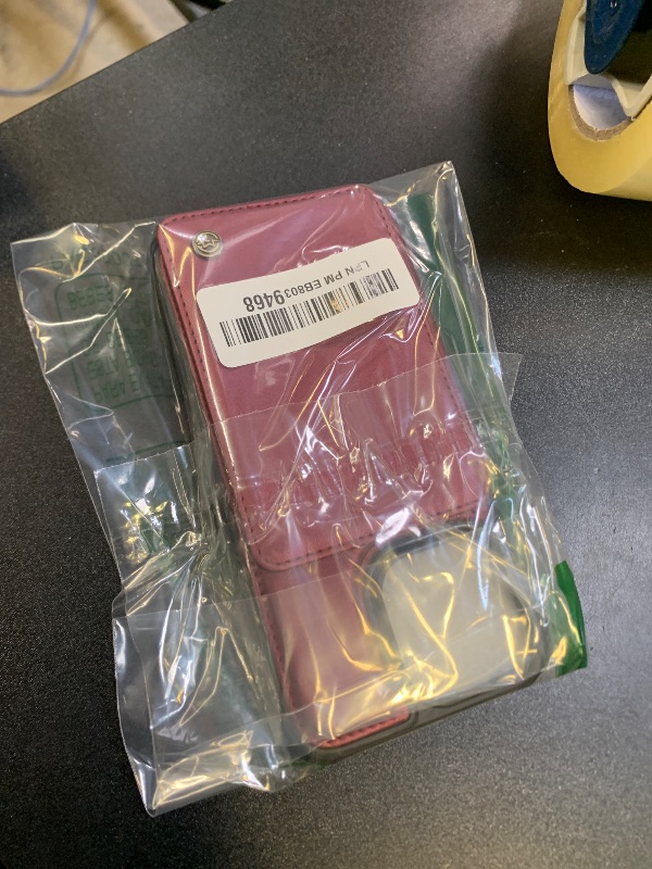 Photo 1 of Vinich for iPhone 16 Pro Max 6.9" Wallet Case with Card Holder, RFID Blocking Credit Slots Kickstand Shockproof Phone Cover for Women Men, Wine Red