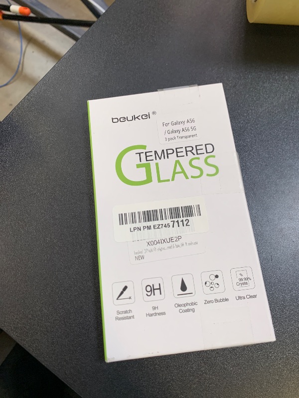 Photo 1 of beukei (3 Pack) Designed for Samsung Galaxy A36 5G / Galaxy A56 Screen Protector Tempered Glass, 9H Hardness