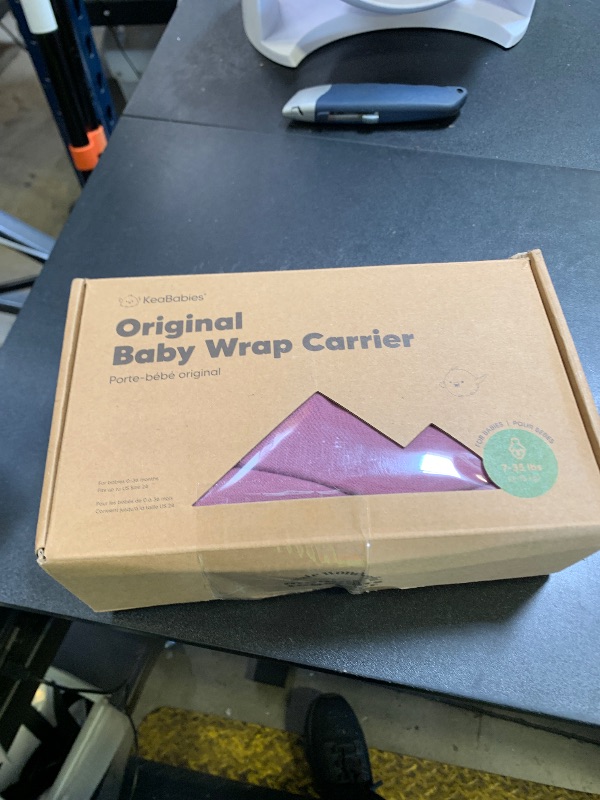 Photo 1 of KeaBabies Baby Wrap Carrier - All in 1 Original Baby Carrier Newborn to Toddler Sling, Easy to Wear, Hands Free Bonding, Lightweight, Breathable Infant Wraps (Dark Mauve)
