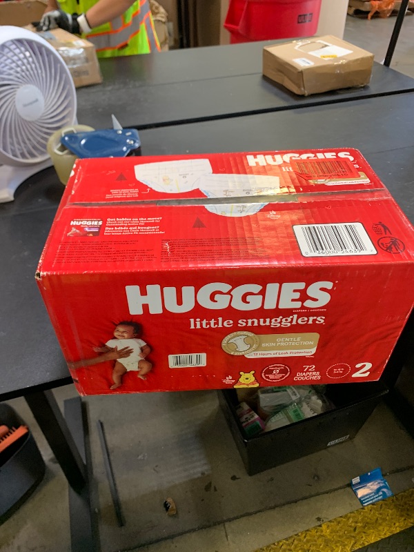Photo 1 of Huggies Little Snugglers Baby Diapers, Size 2 (12-18 lbs), 72 Ct