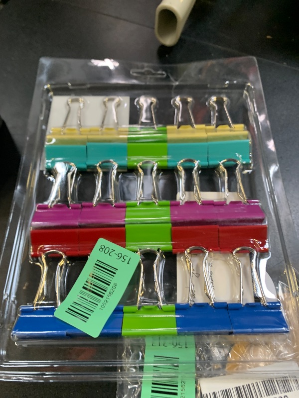 Photo 1 of Mr. Pen- Binder Clips, 1.25 inch, 25 Pack, Medium, Colored Binder Clips, Binder Clips Medium Size, Color Binder Clips, Clips, Paper Clips, Binder Clip, Clips for Paperwork, Office Clips