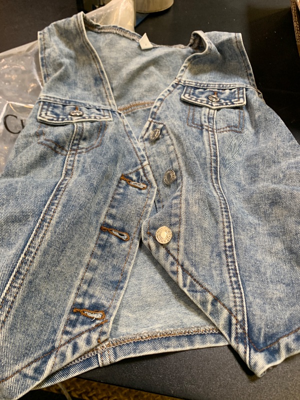 Photo 1 of  Denim Vest Sleeveless Jean Vest Top for Women- L 