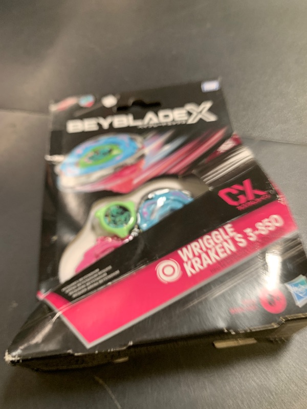 Photo 1 of Beyblade X Wriggle Kraken S 3-85O CX Starter Pack Set, Takara Tomy Stamina Type Top and Launcher, Battling Tops Game Toys, Ages 8+