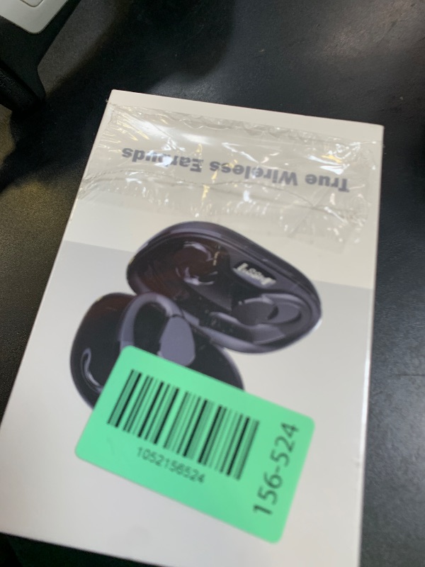 Photo 1 of TTQ Open Ear Headphones, Open Ear True Wireless Bluetooth 5.3, Sports with Earhooks, 60H Playtime, Wireless Charging Case & LED Display, Waterproof, for Running Workout