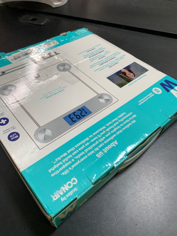 Photo 1 of Weight Watchers Scales by Conair Scale for Body Weight, Digital Bathroom Scale in Clear