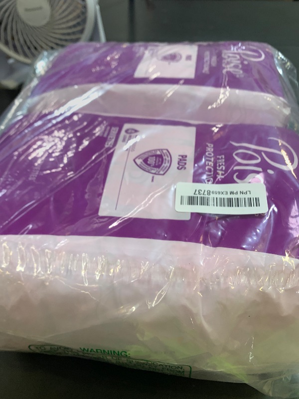 Photo 1 of Poise Incontinence & Postpartum Pads for Bladder Leaks, 4 Drop Moderate Absorbency, Long Length, 108 Count, Packaging May Vary