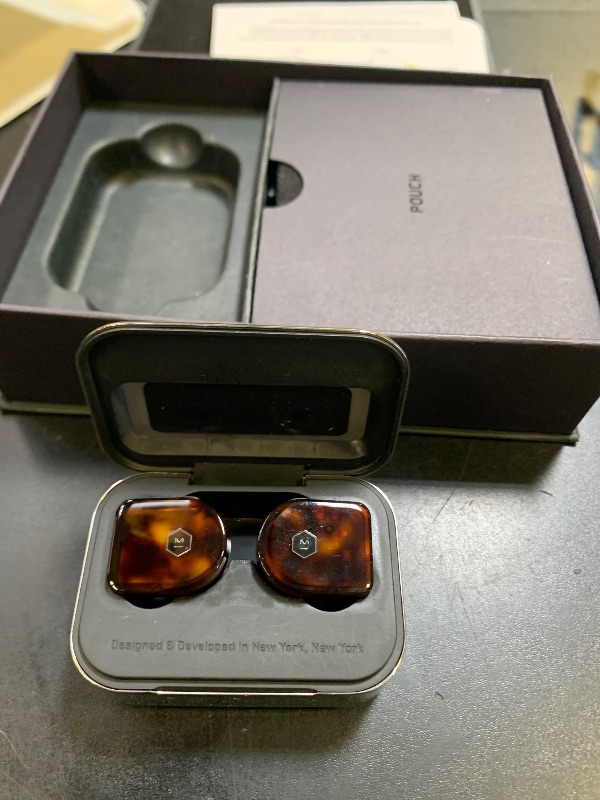Photo 1 of Master & Dynamic MW07TS MW07 True Wireless Earphones - Bluetooth Enabled Noise Isolating Earbuds - Lightweight Quality Earbuds for Music, Tortoiseshell