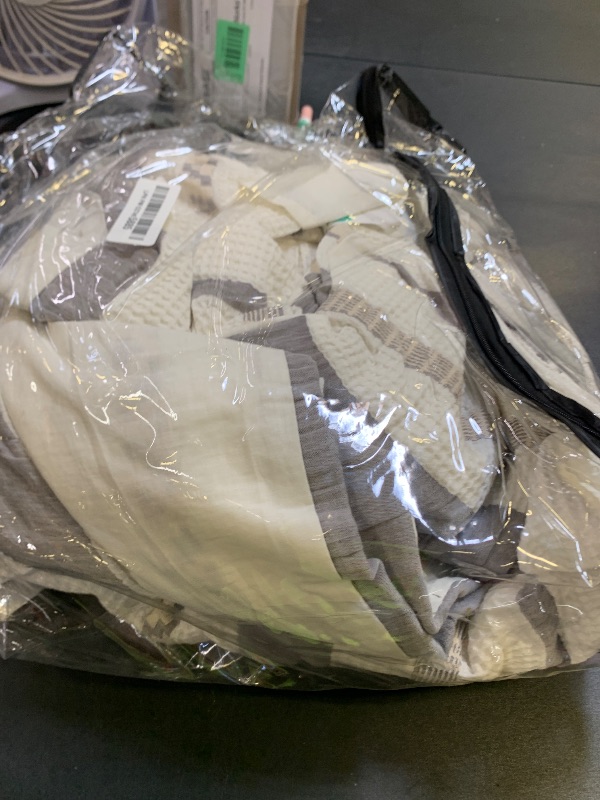 Photo 1 of Bedsure Waffle Weave Duvet Cover King - 100% Cotton Boho Duvet Cover with 2 Pillowcases - Cream White Textured Comforter Cover with Zipper Closure (King, 104"x90")