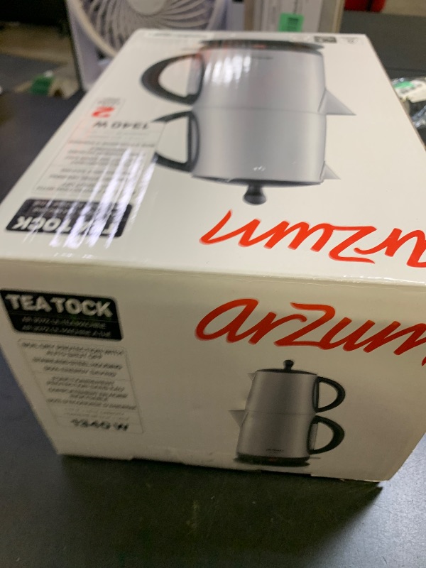 Photo 1 of Arzum Tea Tock Electric Turkish Tea Maker, Stainless Steel, 120V