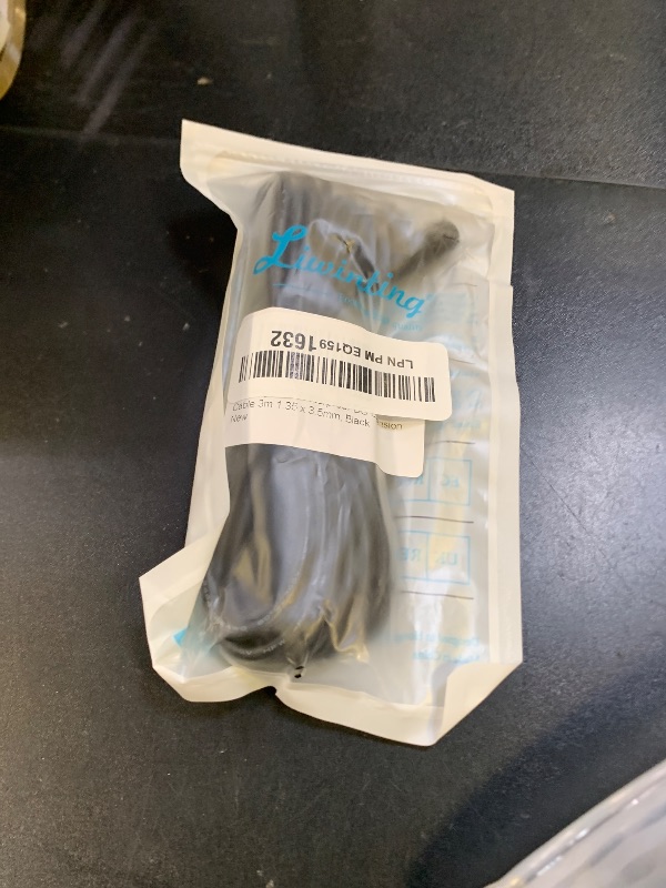 Photo 1 of Liwinting Waterproof DC Extension Cable Cord 3.5mm x 1.35mm IP67 DC Extension Wire 3m/9.84FT, Black