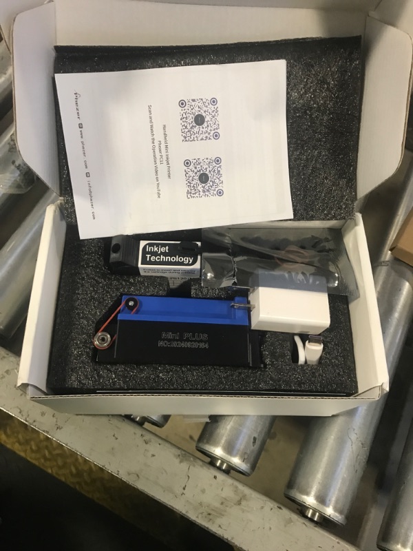 Photo 1 of Phezer Upgraded 25.4mm/1 inch Mini Inkjet Printer for All Materials PC11-1, 25 Languages, with Ink Cartridge, Smart Pocket Marking Device for Date Time Barcode Logo Qrcode Batch Number Image Icons