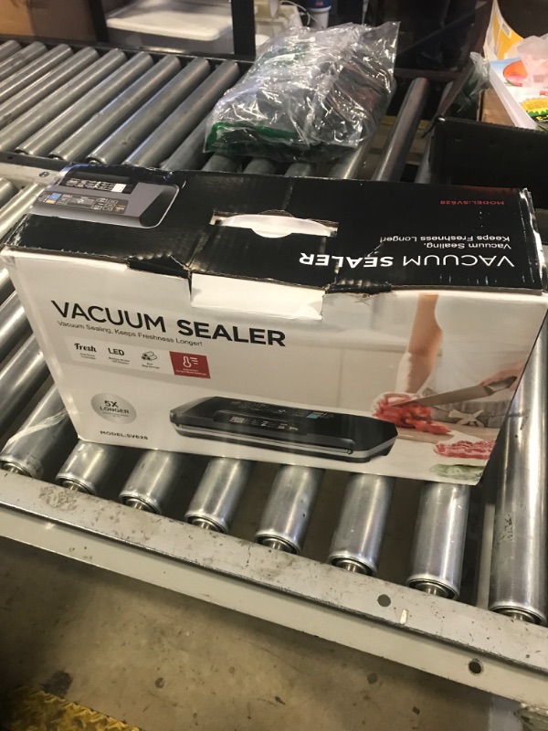 Photo 1 of 95kpa Vacuum Sealer, Commercial Fully Automatic Food Sealer, Powerful Sealing System, Double Heat Seal, Built-in Cutter and Bag Storage, 1 Roll Bag and 10 Precut Bags