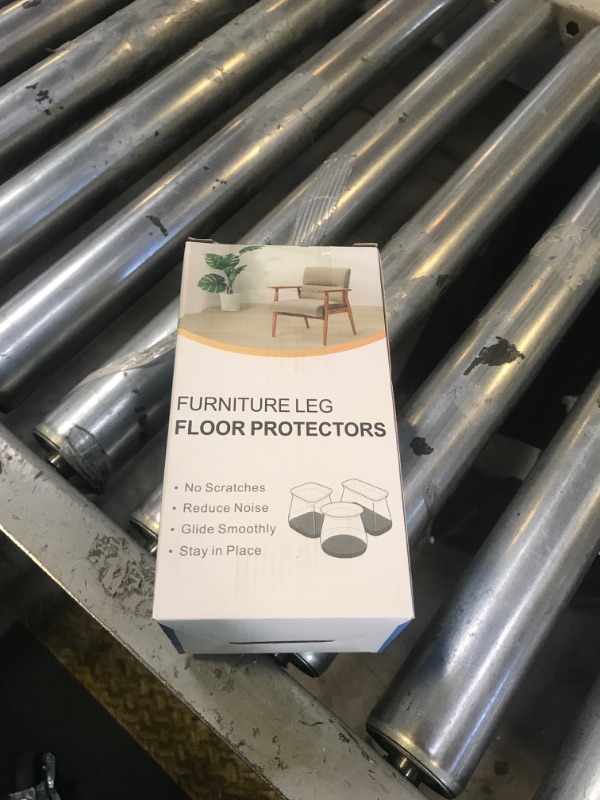 Photo 1 of 24 Pcs Chair Leg Floor Protectors for Hardwood Floors Silicone Covers to Protect Wood Tile Floors Felt Pads Furniture Leg Caps Anti-Scratch Reduce Noise (Fit:1.3"-2")