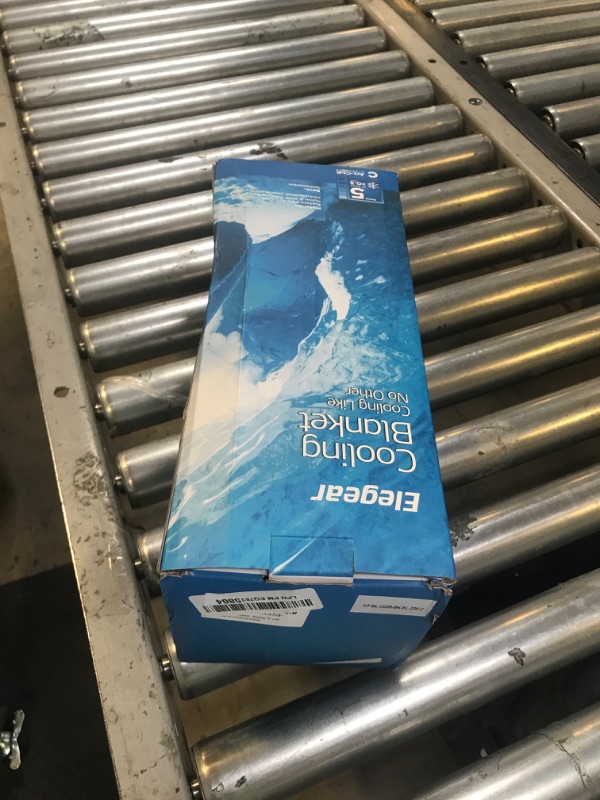 Photo 1 of Elegear Revolutionary Cooling Blanket Queen Absorbs Heat to Keep Body Cool for Night Sweats, Arc-Chill3.0 Cool Fiber Q-Max>0.5 for Hot Sleepers, Lightweight Summer Cold Blankets for Sleeping 79" x 86"