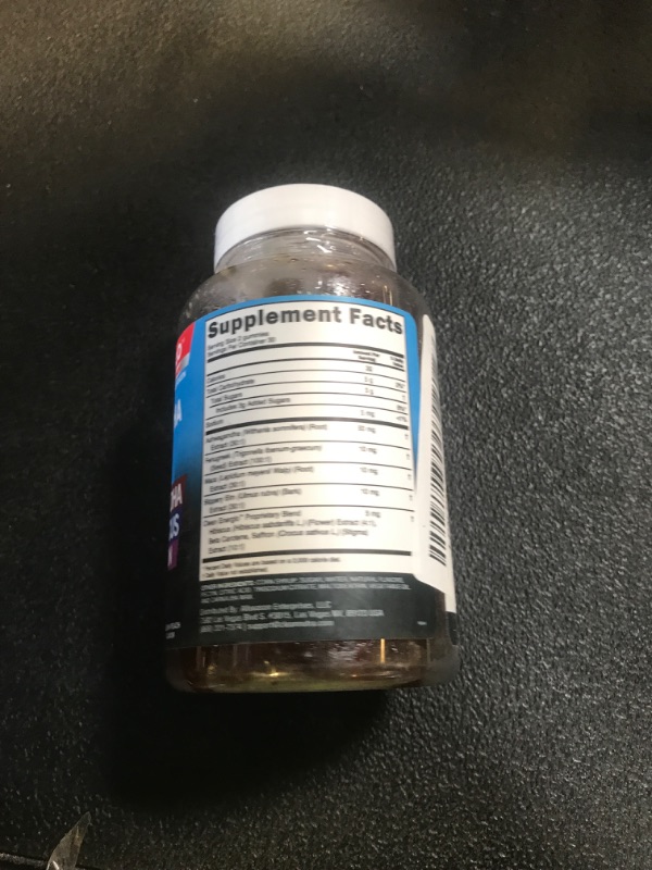 Photo 1 of Ashwagandha Maca Root Gummies with Fenugreek Hibiscus Slippery Elm Saffron Extract & Beta Carotene | Peach Flavor Vegan Gummy Vitamins Adaptogen Cortisol Supplement Energlo by Clean Nutra