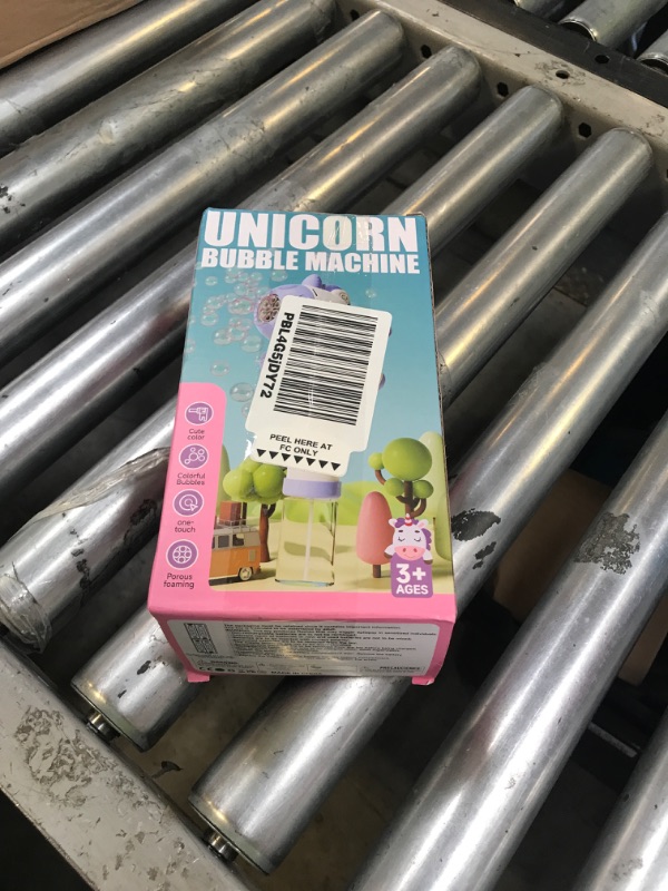 Photo 1 of Panamalar Unicorn Bubble Wand for Kids, Automatic Bubble Machine 5000+ Bubbles with 10 Bag Solution/Light, Electric Bubble Wand Toys for 34567+ Boys Girls Gift Outdoor Party Wedding, Purple