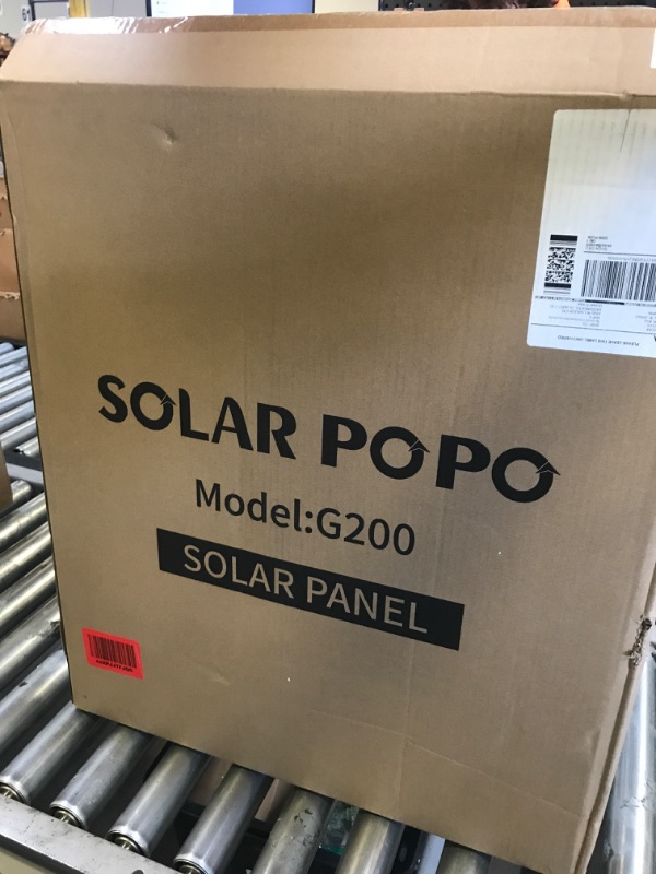 Photo 1 of SOLAR POPO 200W Portable Solar Panel with US High Efficiency Solar Cells?Foldable Solar Panel Charger with 2 Output Idear for Outdoor Camping RV Trips Power Station Generator