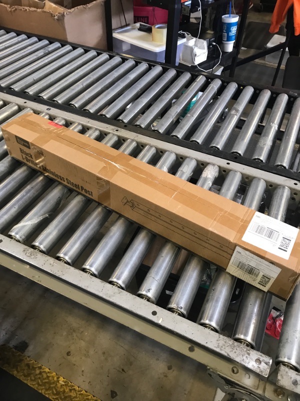 Photo 1 of Fulifix Level Cable Railing Post 36" (Post 35"x2"x2"), Pre-Drilled Adjustable Top, Black T316 Stainless Steel Post for Deck Railing System, SP01
