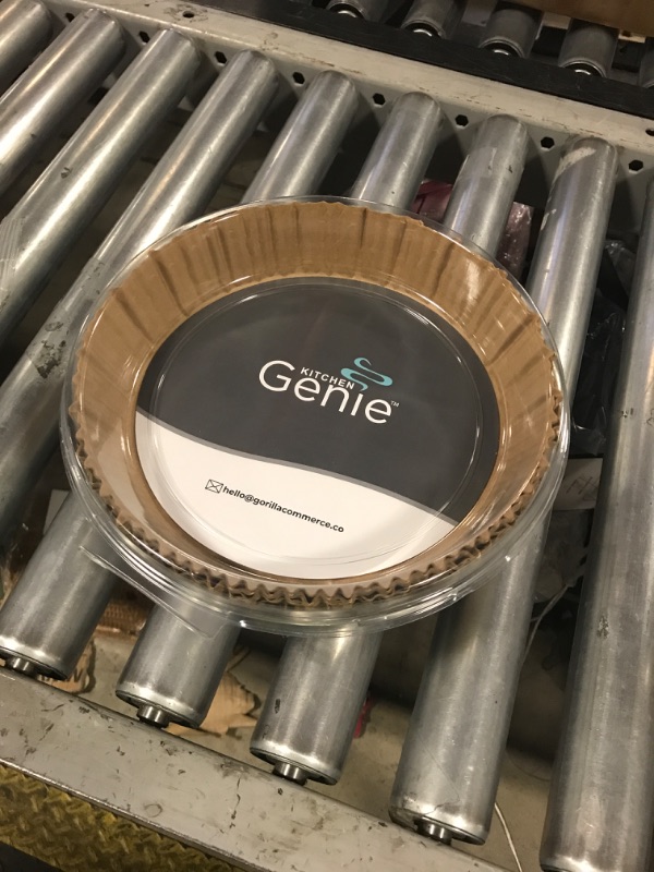 Photo 1 of KITCHEN GENIE BPA-Free Non Stick Air Fryer Liners Disposable, Fits 5-8 QTS, 200 PCS, Easy Cleanup Unbleached Parchment Paper Inserts, Airfryer Basket Sheets, Compatible with Most Fryers, 8 Inch Round