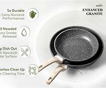 Photo 1 of CAROTE Non Stick Frying Pans,Nonstick Granite Skillet Omelet Pans, Stone Cookware Chef's Pan, PFOA Free,(White Granite, 12-Inch