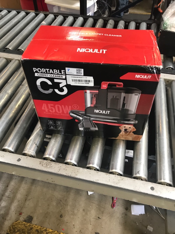 Photo 1 of Portable Spot Cleaner Machine for Carpet and Upholstery, 15Kpa Powerful Suction for Pet Stain, Couche & Car, with Dual BrushHeads & Self-Cleaning System, Spot Cleaner for Area Rug, Stair and Furniture