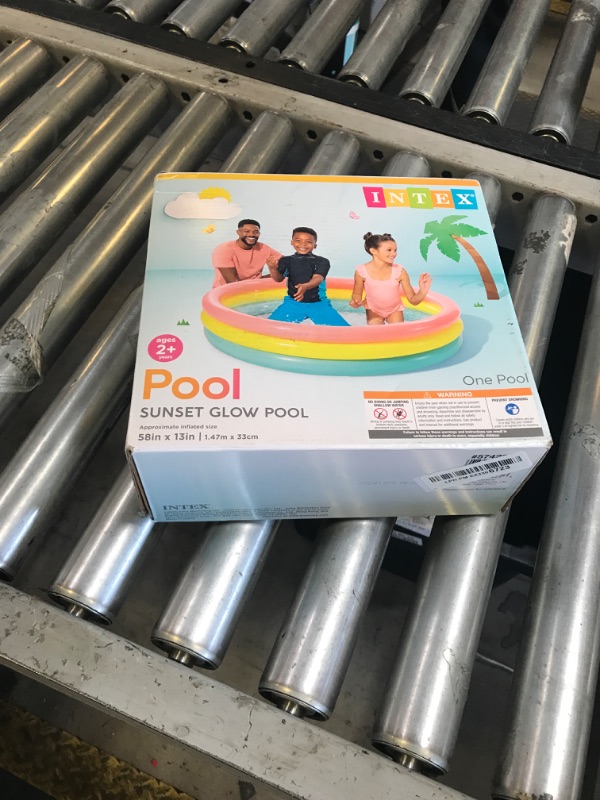 Photo 1 of Intex Kiddie Pool - Kid's Summer Sunset Glow Design - 58" x 13"