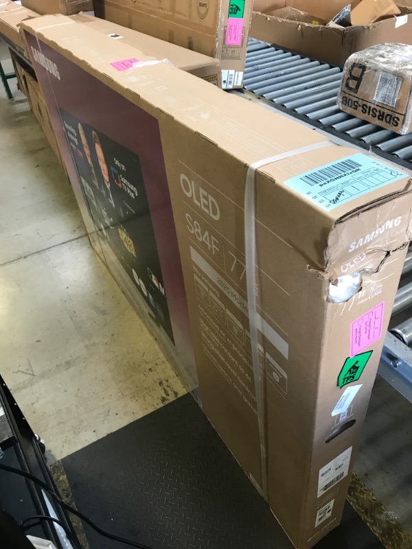 Photo 1 of Samsung 77-Inch Class OLED S84F Series Samsung Vision AI Smart TV (2025 Model, 77S84F) NQ4 AI Gen2 Processor, 4K AI Upscaling, OLED HDR, Pantone Validated, Motion Xcelerator 120Hz