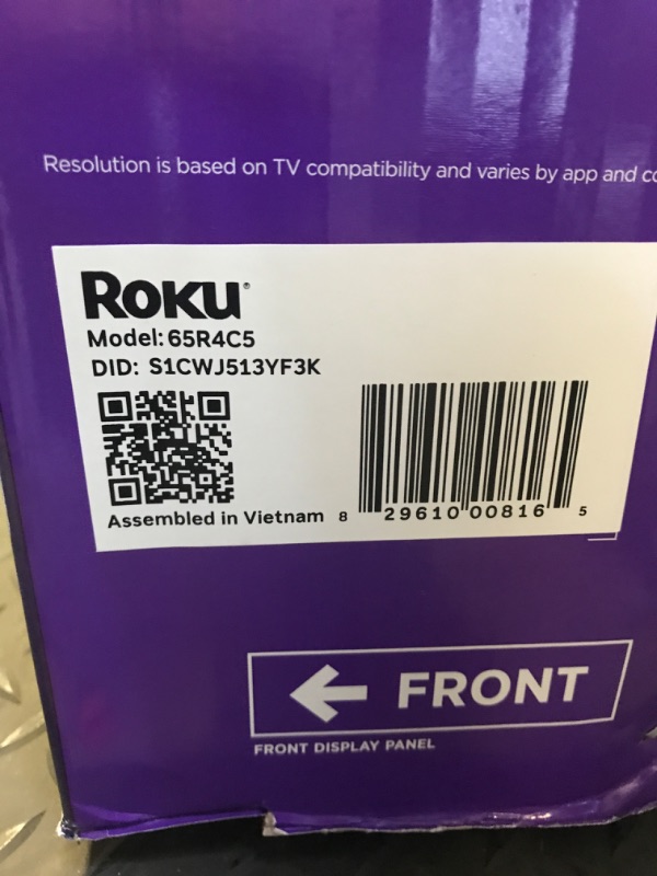 Photo 1 of Roku Smart TV 2025 – 65-Inch Select Series, 4K HDR TV – RokuTV with Enhanced Voice Remote – Flat Screen LED Television with Wi-Fi for Streaming Live Local News, Sports, Family Entertainment