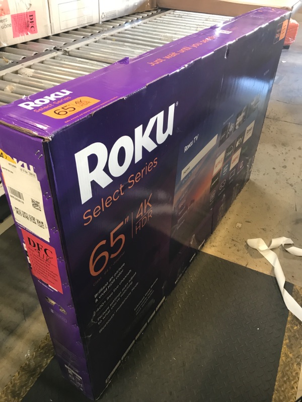 Photo 1 of Roku Smart TV 2025 – 65-Inch Select Series, 4K HDR TV – RokuTV with Enhanced Voice Remote – Flat Screen LED Television with Wi-Fi for Streaming Live Local News, Sports, Family Entertainment
