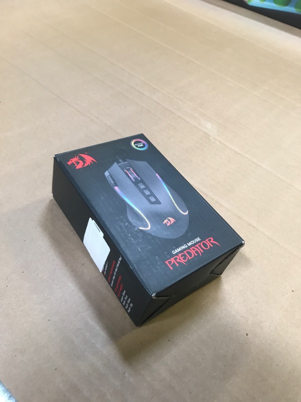 Photo 1 of Redragon M612 Predator RGB Gaming Mouse, 8000 DPI Wired Optical Mouse with 11 Programmable Buttons & 5 Backlit Modes, Software Supports DIY Keybinds Rapid Fire Button