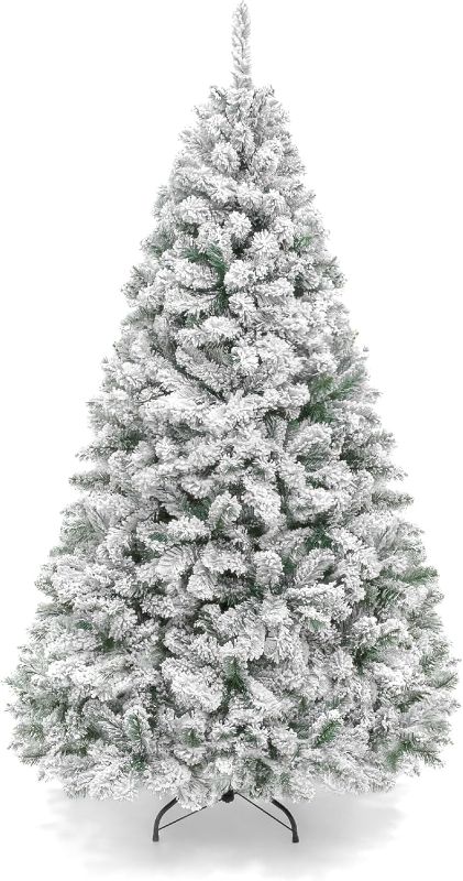 Photo 1 of frosted christmas tree