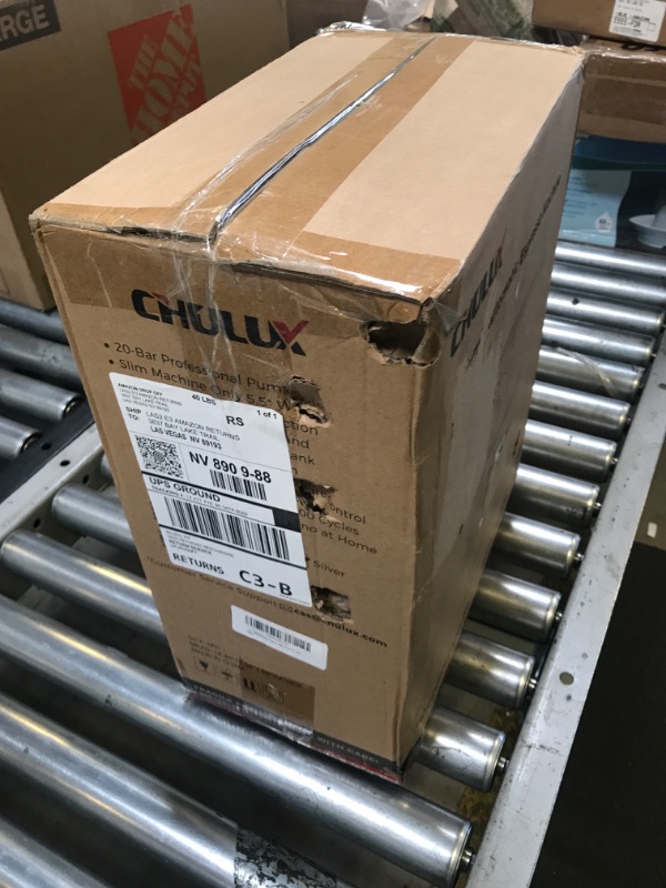 Photo 1 of CHULUX Slim Espresso Machine with Milk Frother Steam Wand, 20 Bar Professional Italian Pump Espresso Coffee Machine for Home Cappuccino & Latte Maker, Silver