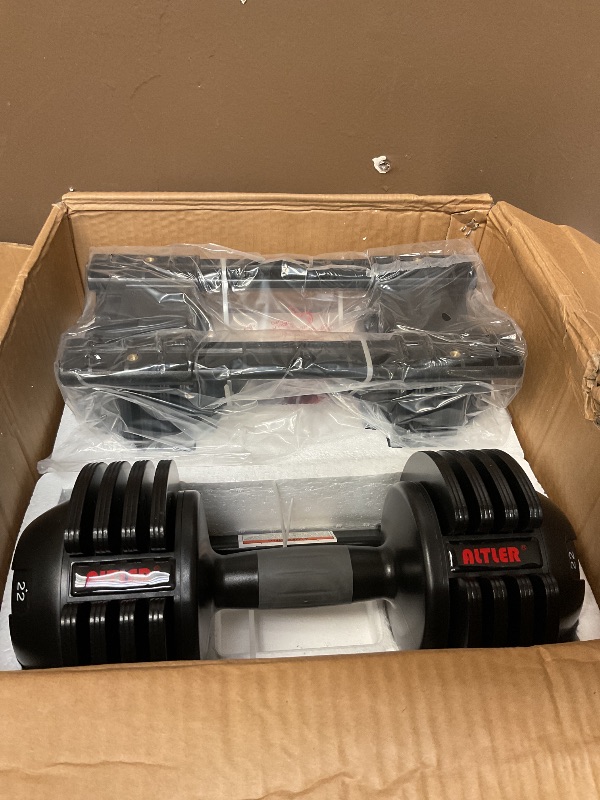 Photo 1 of Adjustable Dumbbell Set 22lbs pair adjustable dumbbell- Perfect for Strength Training and Fitness Workouts