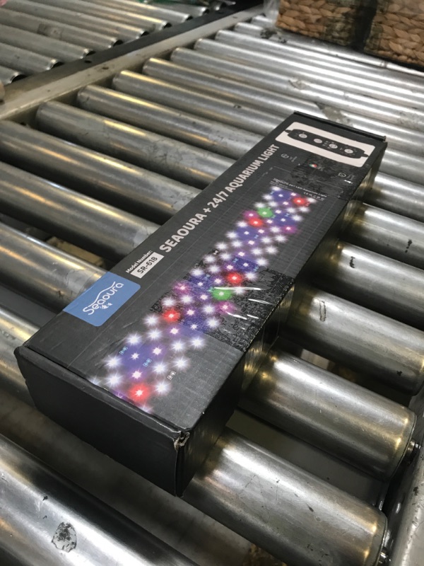 Photo 1 of SEAOURA 24/7 Mode Led Aquarium Light for Plants Growth-Full Spectrum Fish Tank Light with Timer, Auto On/Off, 7 Colors, Adjustable Brightness, 14W for 12 to 18 Inch Freshwater Tank