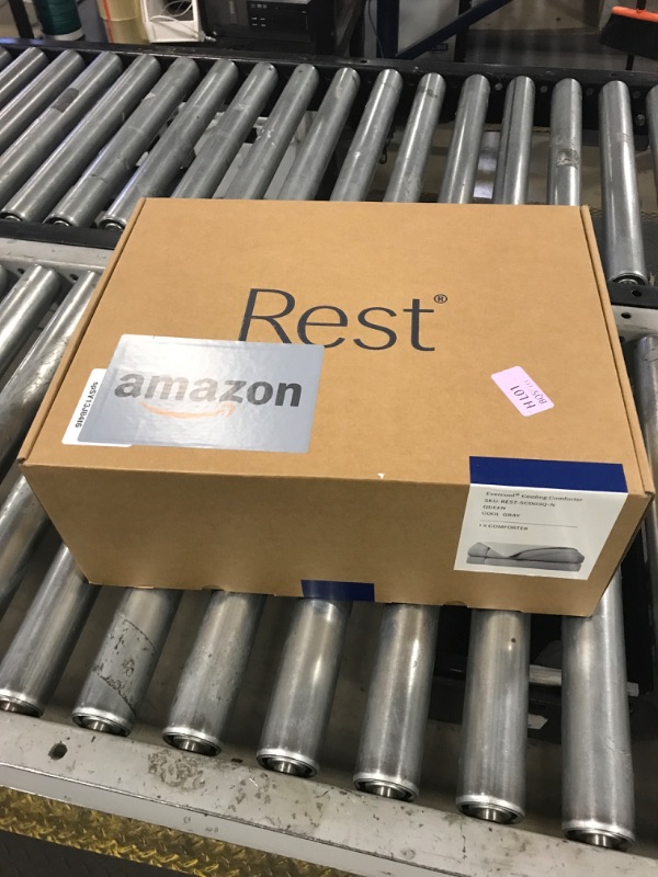 Photo 1 of REST® Evercool® Cooling Comforter, Full/Queen, Blanket for Hot Sleepers, All Season Bedding to Keep Cool for Night Sweats, Breathable Lightweight Blanket, 90"x90" Inches, Cool Gray