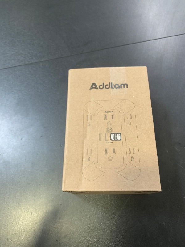 Photo 1 of Addtam Surge Protector Outlet Extender, 6-Outlet Splitter with 4 USB Wall Charger(2 USB-C Ports), Multi Plug Wall Outlet 1800J Power Strip for Home Office Dorm Room Essentials