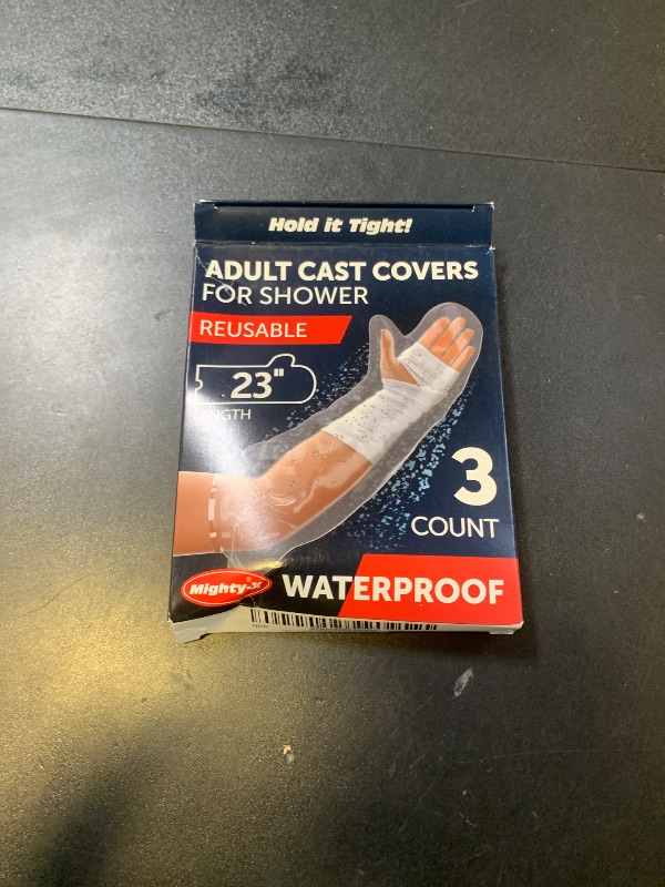 Photo 1 of 100% Waterproof Cast Covers for Shower Arm - Tight Seal - 3pk Adult Reusable Cast Protectors - Half Arm Bag Sleeves