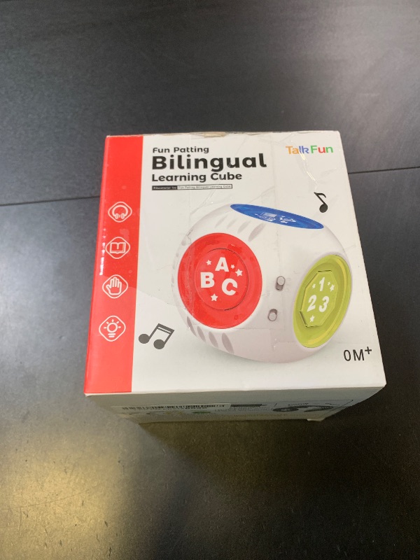 Photo 1 of Bilingual Educational Toys for 1 Year Old Boy Girl, Musical Learning Cube Baby Toy 6-9-12-18 Month, Christmas Birthday Gift for 1 Year Old Boy Girl